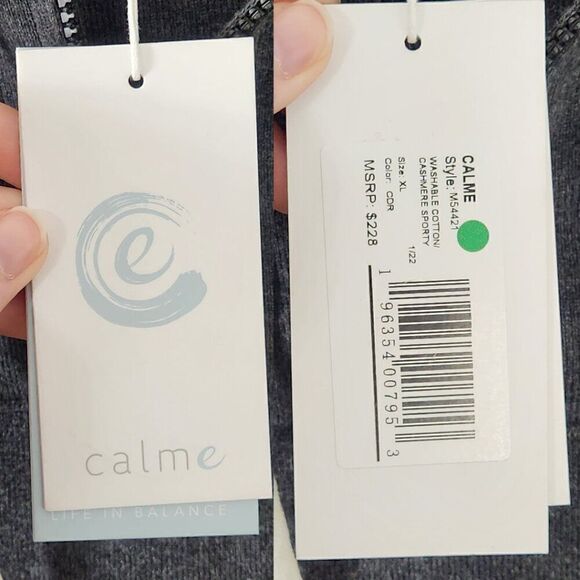 NWT Johnny Was Calme Washable Cotton/Cashmere Sporty Hoodie - Picture 13 of 15